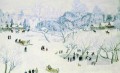 invierno mágico ligachevo 1912 Konstantin Yuon paisaje nevado
